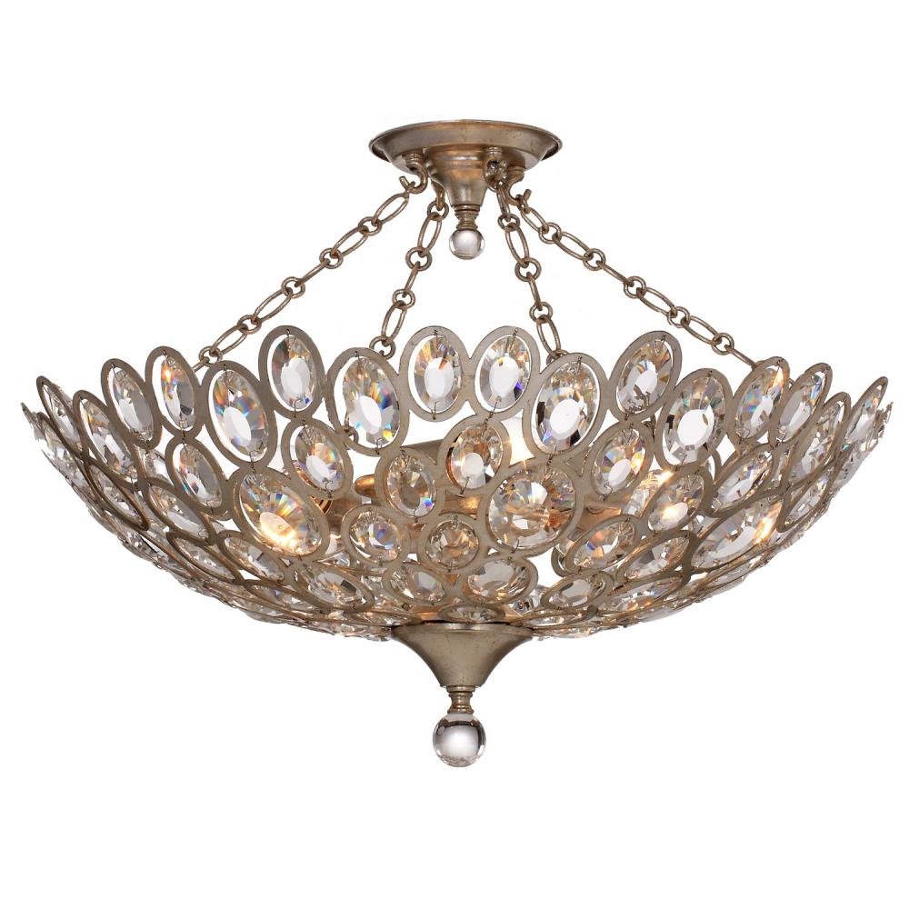 Crystorama Sterling Semi Flush Mount - Thumbnail 2