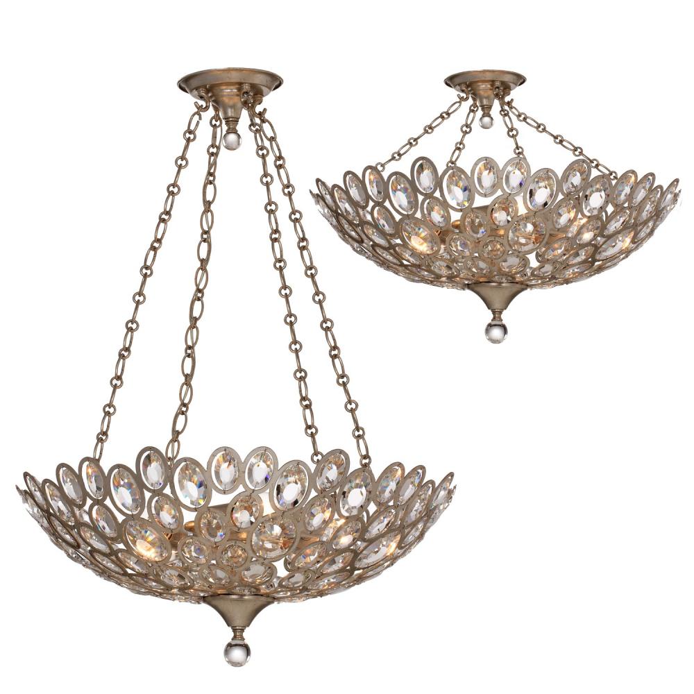 Crystorama Sterling Semi Flush Mount - Thumbnail 3