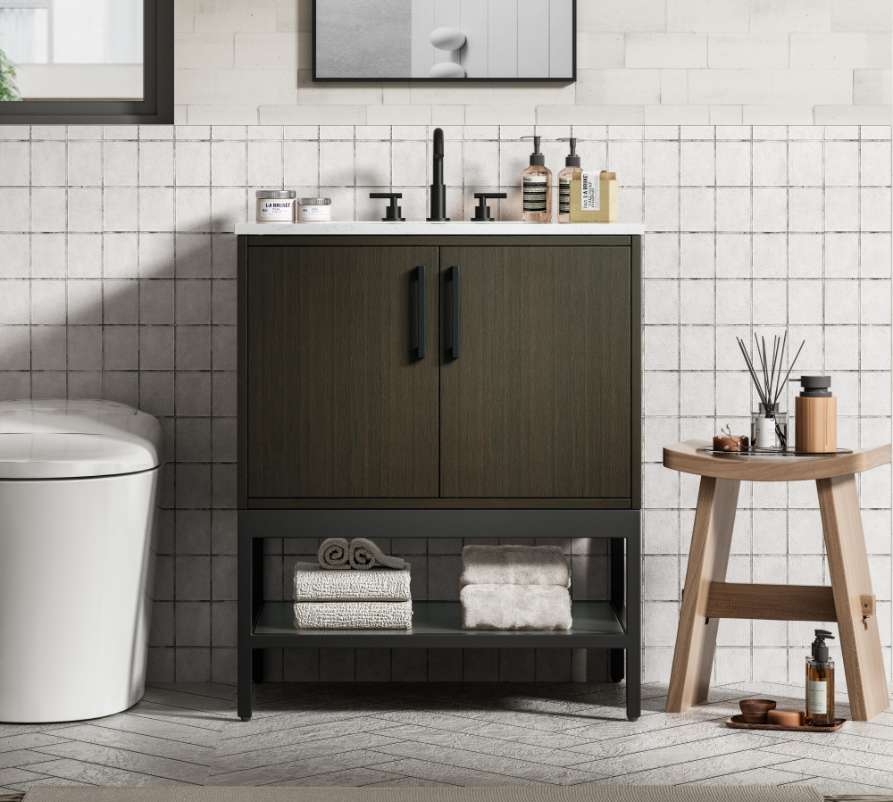 Elegant Vanity Cabinet