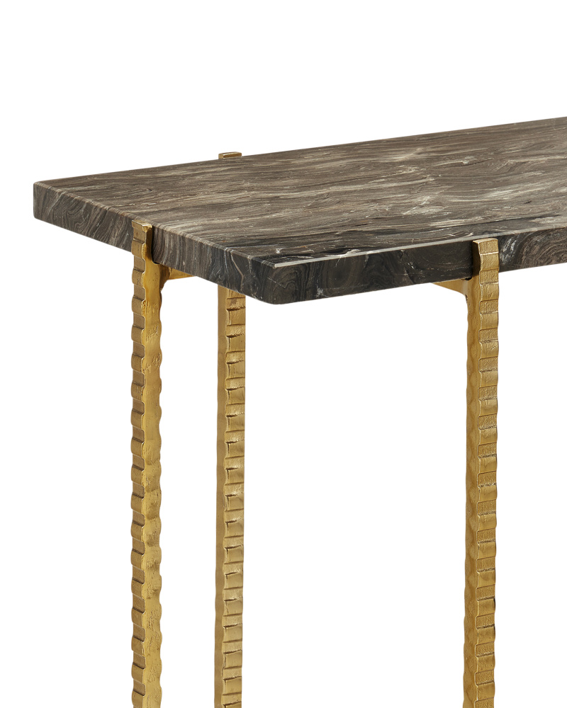 Currey Flying Marble Drinks Table - Thumbnail 2